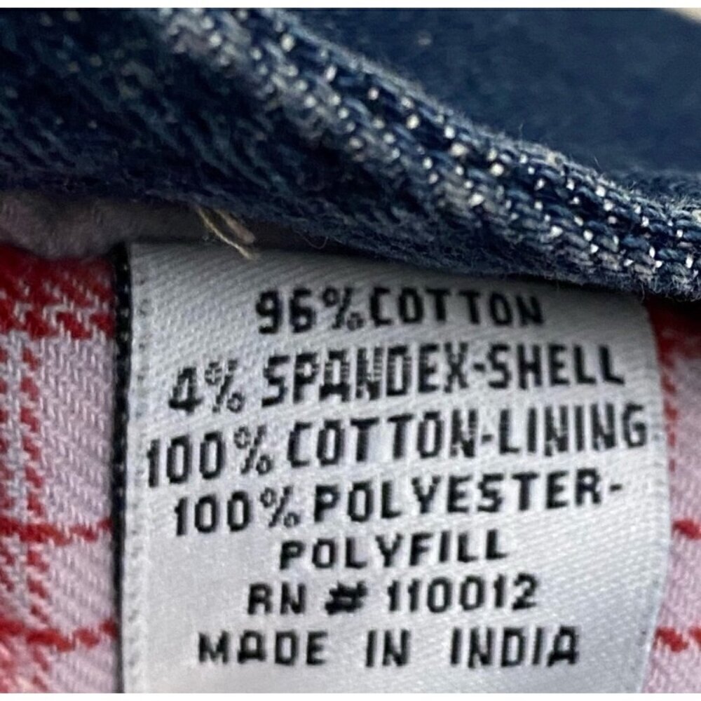 Smiths US-AAF Women’s Blue Denim Utility Workwear Quilted Jean Jacket - Picture 7 of 7